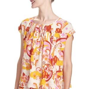 Corey Lynn Calter Maggie Top Love Trip Print Size XS